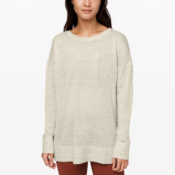 lululemon athletica Sweaters - LULULEMON Well Being Crew Sweater Linen